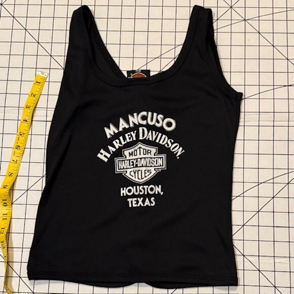 RARE 1991 HARLEY DAVIDSON TRIBAL DESIGN WOMEN TANK TOP SZ SM AND BUMPER STICKER - Picture 9 of 13